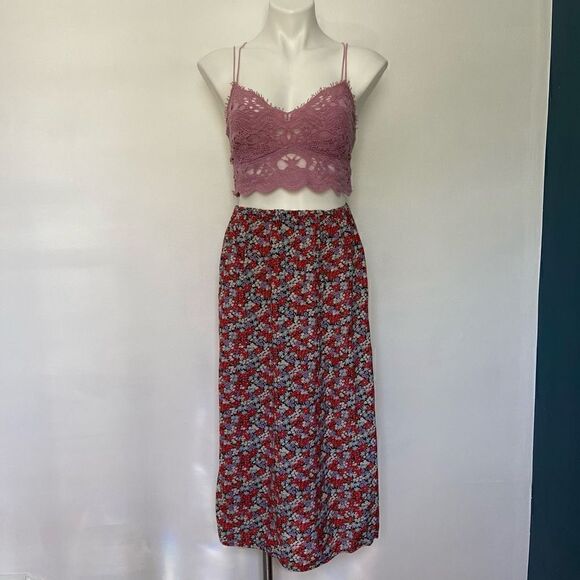 90s Mini floral Y2K Midi Skirt - Picture 8 of 14